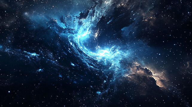 星云宇宙科技背景
