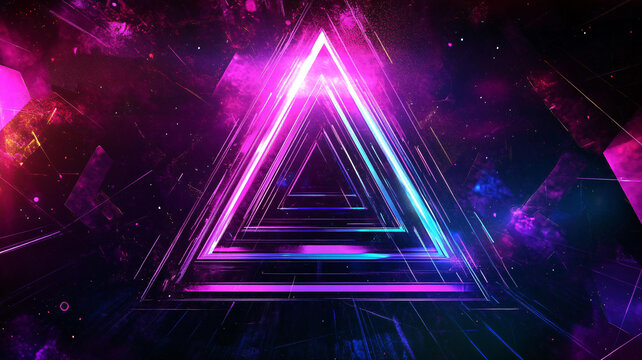 熒光色夢(mèng)幻科技感