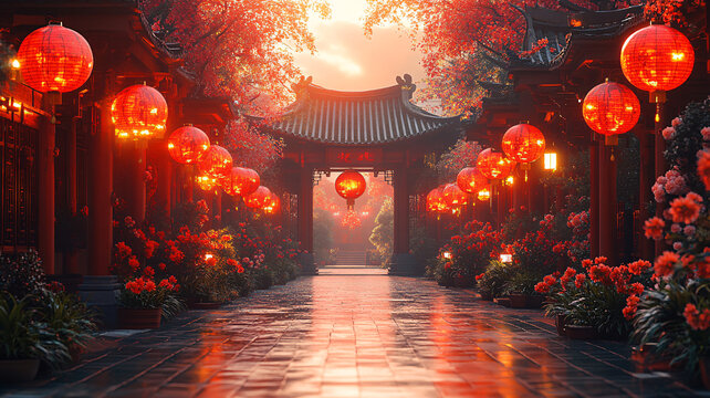 中國(guó)節(jié)日氛圍
