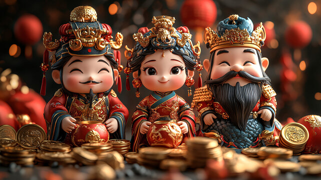 蛇年財(cái)神賀新春