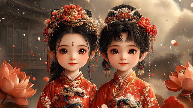 蛇年春聯(lián)蓮花金錢