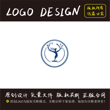 鹿logo設(shè)計圓形