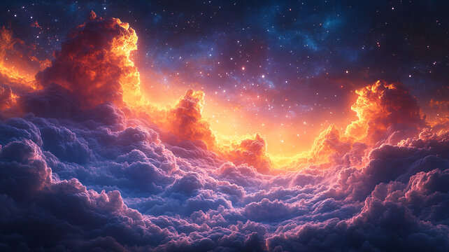 彩色的外太空