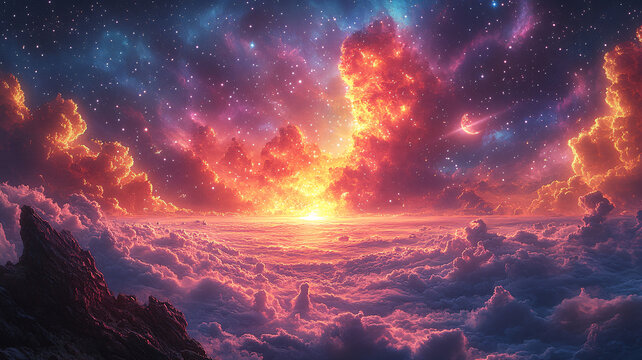 彩色的外太空