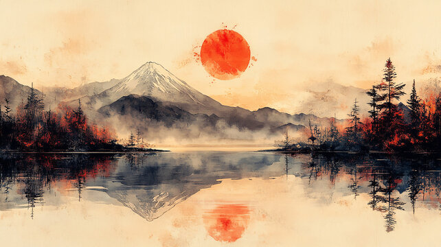 新年日出山