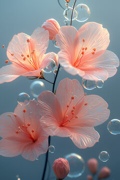 玻璃花與泡泡