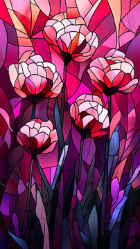 情人節(jié)花窗圖案