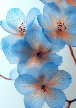 輕藍(lán)花朵