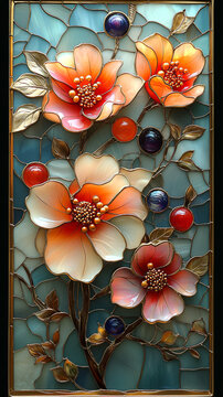 粉色花瓣金色邊