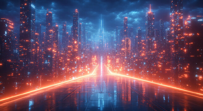 橋上夜色