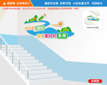 美術(shù)樓梯文化墻
