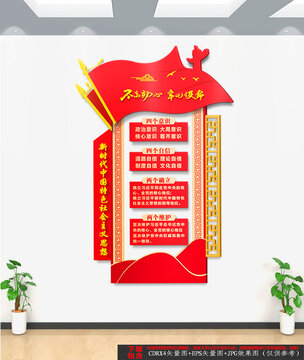 豎版四個意識四個自信