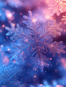 雪景裝飾背景圖