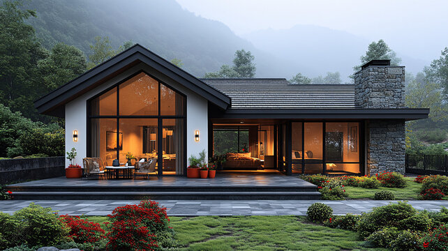 山間現(xiàn)代住宅