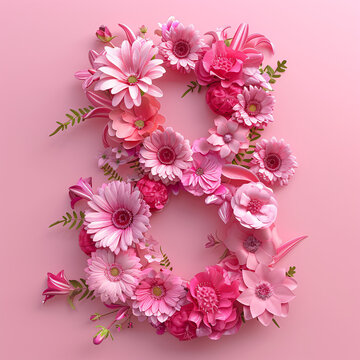 數(shù)字八形狀花朵
