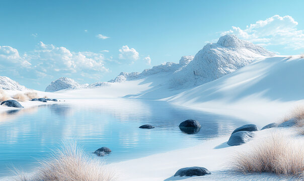 白沙黑巖水景