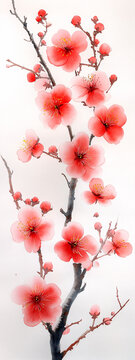 櫻花水彩形狀