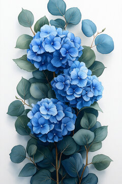 藍色繡球花