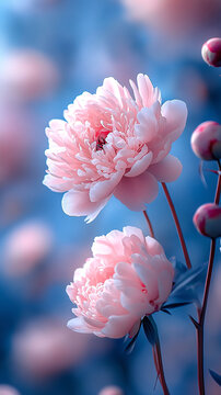 芍藥淡彩