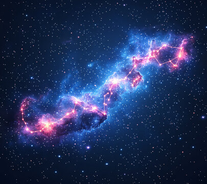 處女座星空背景