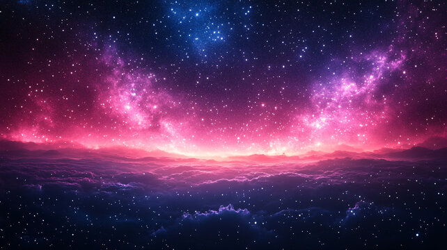 紫夜星空