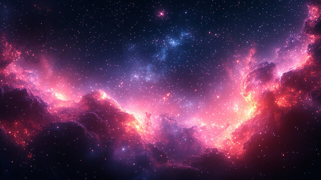 紫夜星空