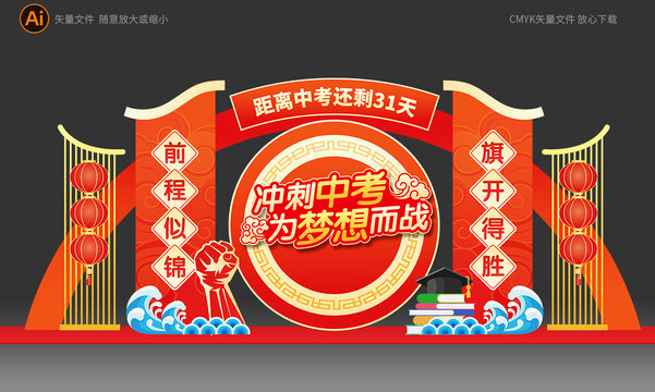 中考倒計(jì)時(shí)美陳