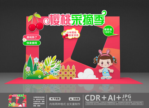 櫻桃節(jié)拍照框