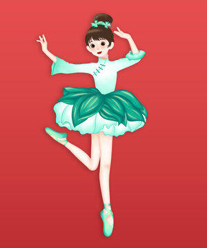 跳舞的小女孩