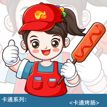 卡通烤腸