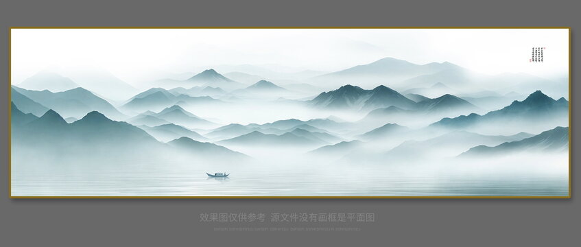 中國風(fēng)水墨意境山水風(fēng)景背景