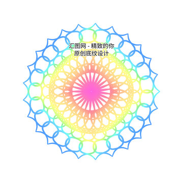 圓形花紋