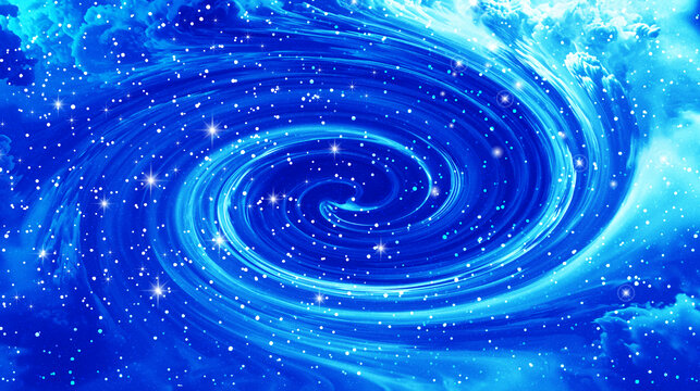 藍(lán)色宇宙星空旋渦吊頂