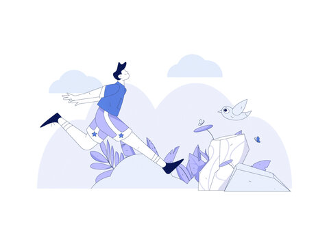 跑步