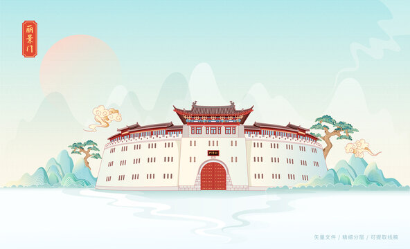 洛陽麗景門