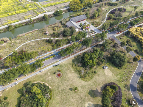 溫州三垟濕地公園航拍