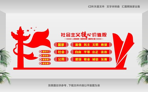 核心價(jià)值觀展板