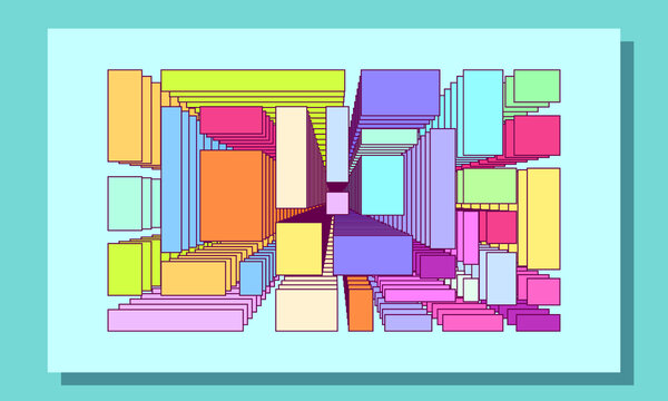 藍底3d抽象矢量背景
