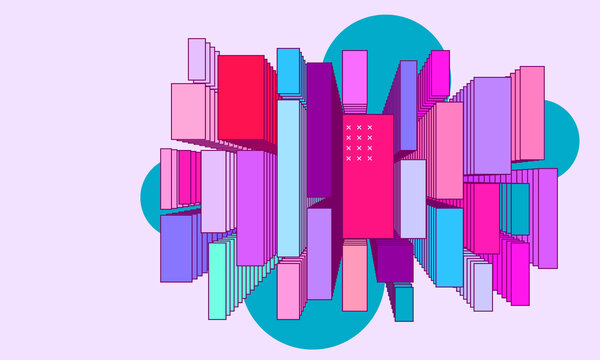 粉底3d抽象矢量背景