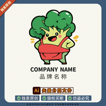 店鋪形象大使LOGO標志蔬菜美食圖案