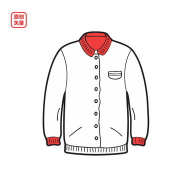矢量插圖衣服簡(jiǎn)約毛衣