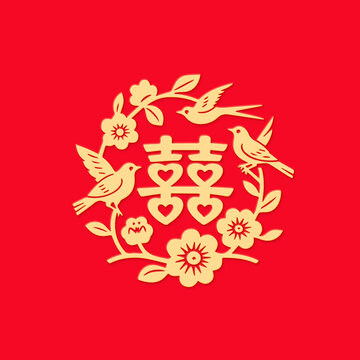 喜字窗花