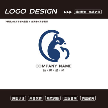 松鼠logo標志