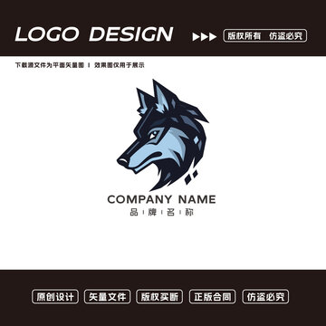 狼頭logo標志