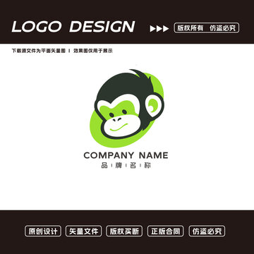 猴子logo標(biāo)志