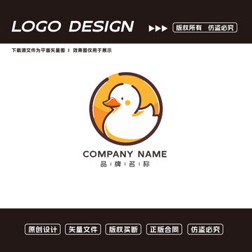 鴨子logo標(biāo)志