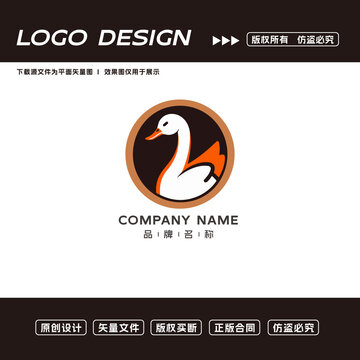 鴨子logo標(biāo)志