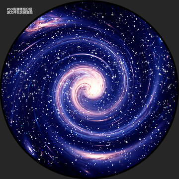 圓形星空裝飾畫