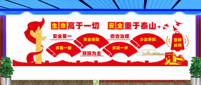 安全生產(chǎn)文化標(biāo)語墻