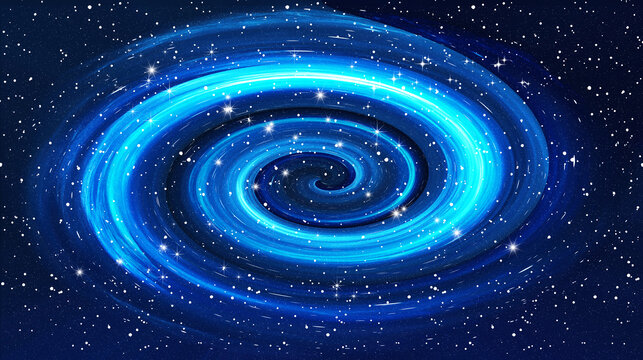 藍色高清星空